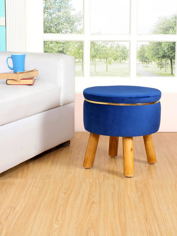 Eliana Plush Velvet Ottoman