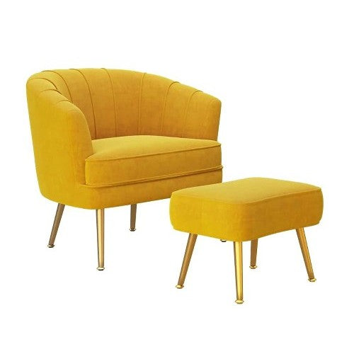 Stafford Accent Chair with Metal Legs