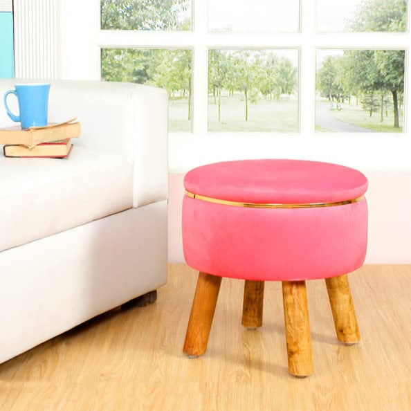 Susan Velvet Ottoman