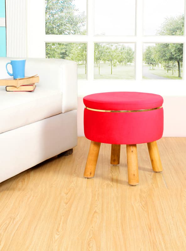 Eliana Plush Velvet Ottoman