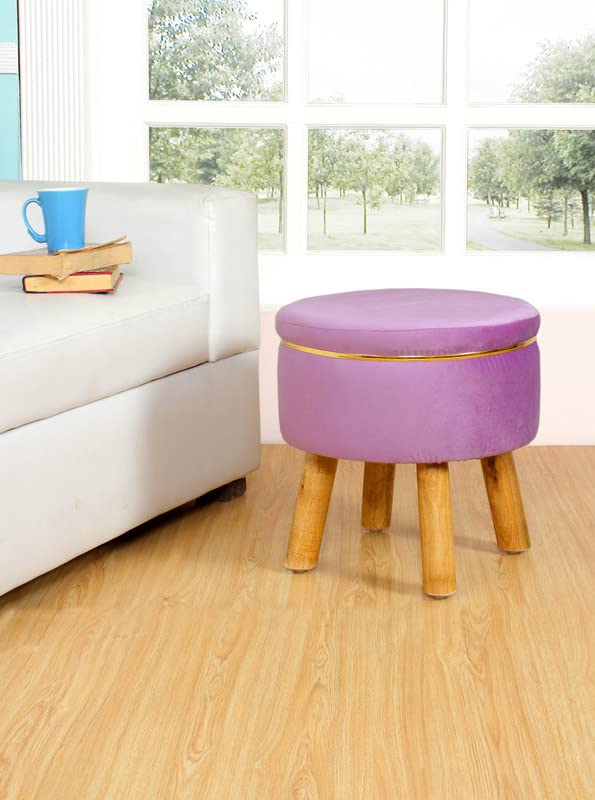 Eliana Plush Velvet Ottoman