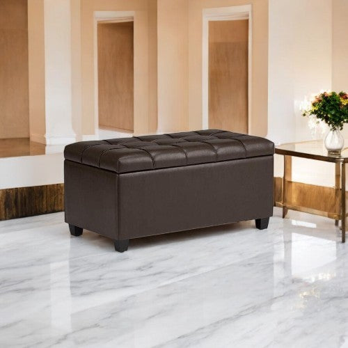 Nailhead Ottoman Bench
