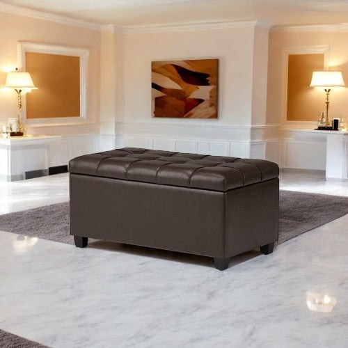 Nailhead Ottoman Bench