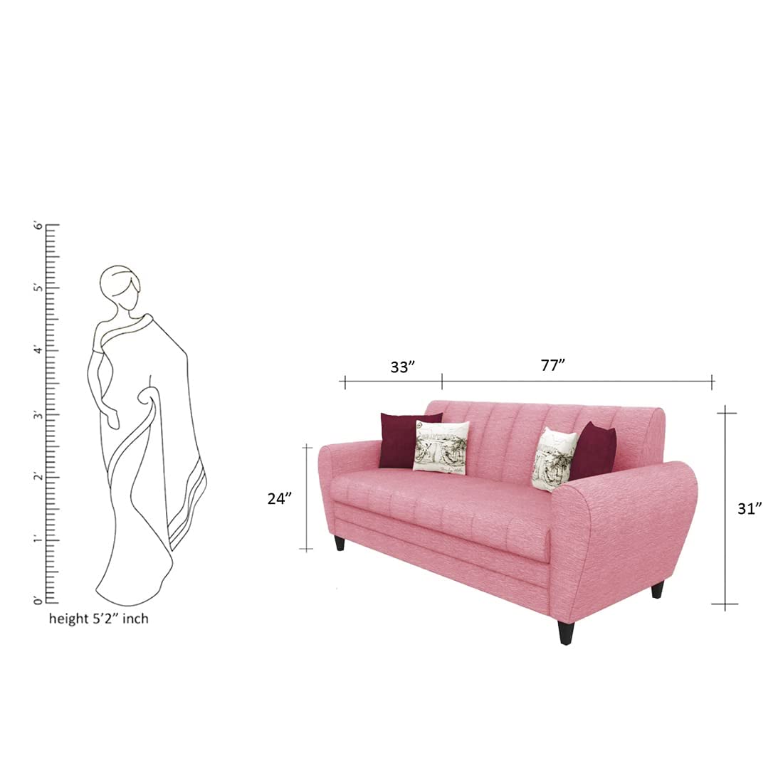 Muriel 3 Seater Sofa