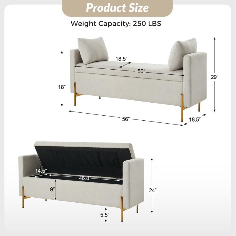 Liam Ottoman Benches
