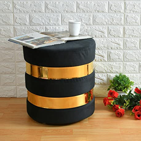 Quinn Velvet Small Ottoman