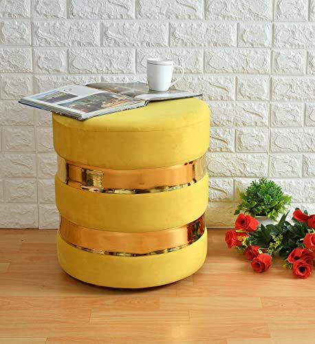 Quinn Velvet Small Ottoman