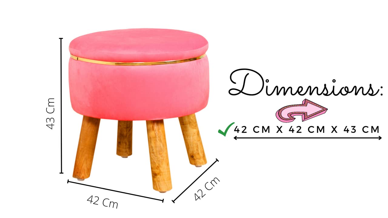 Susan Velvet Ottoman