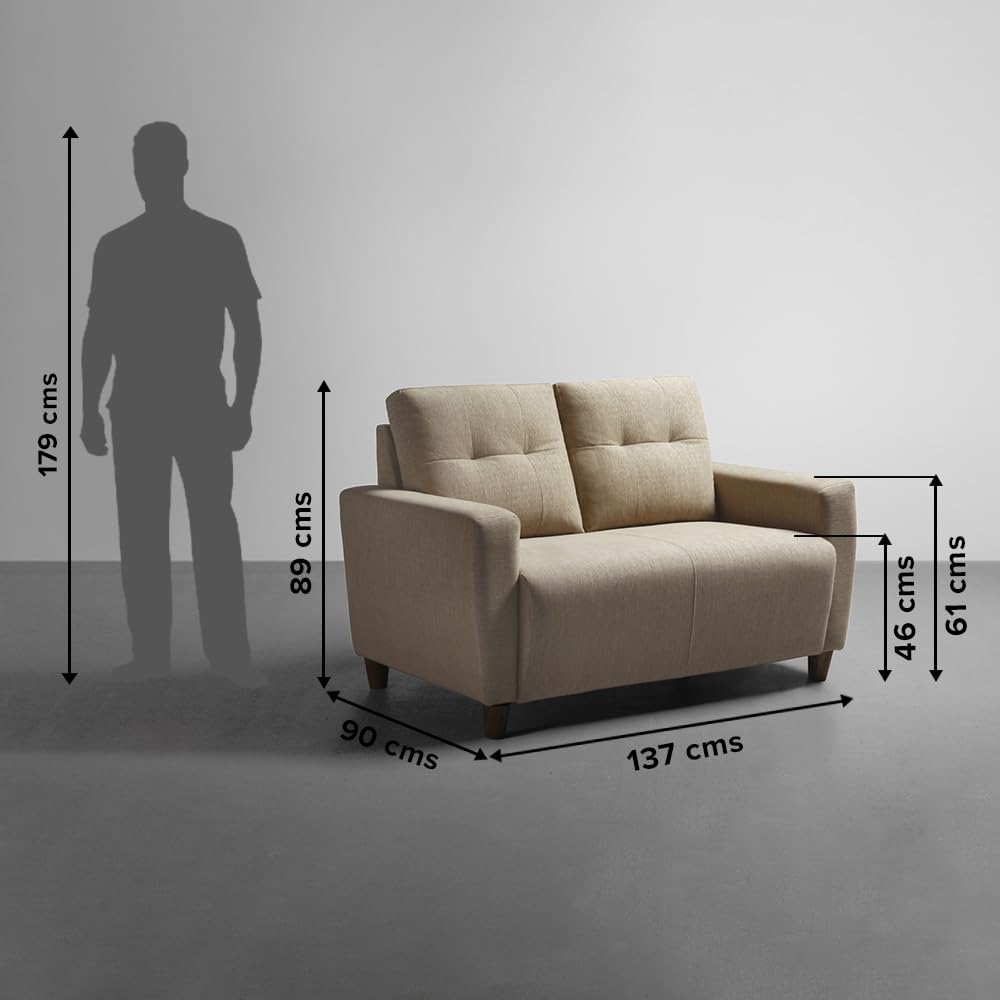 Nathan Modern Two-Seater Sofa