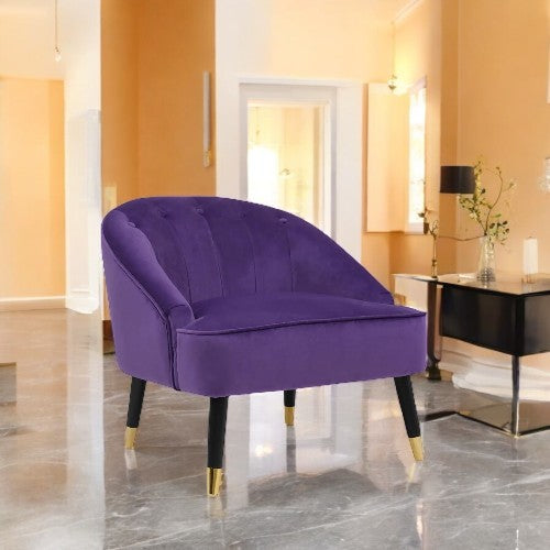 Zita Velvet Accent Chair