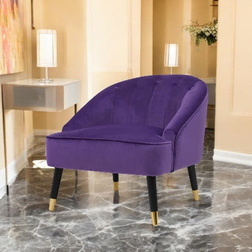 Zita Velvet Accent Chair