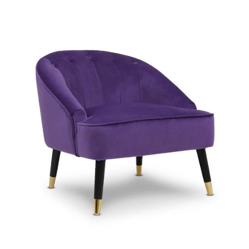 Zita Velvet Accent Chair