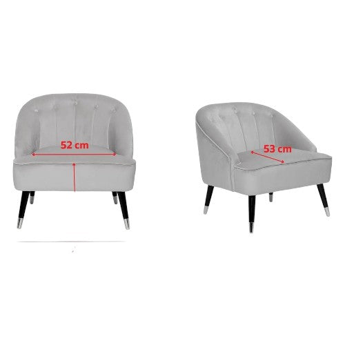 Zita Velvet Accent Chair