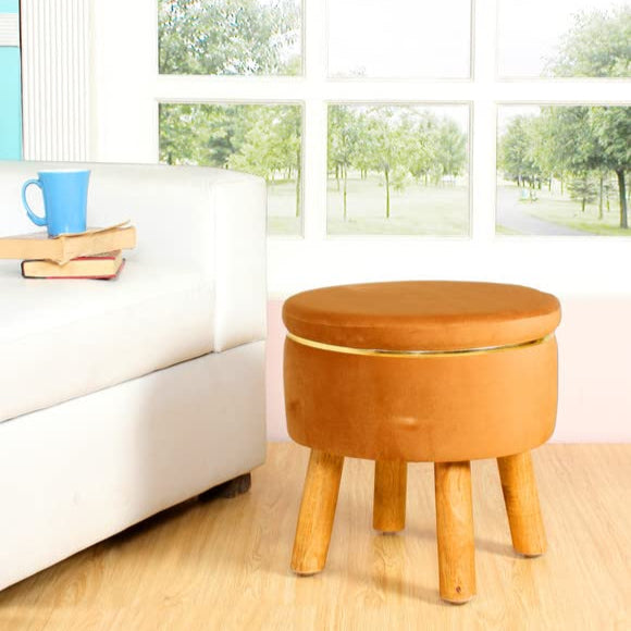 Susan Velvet Ottoman