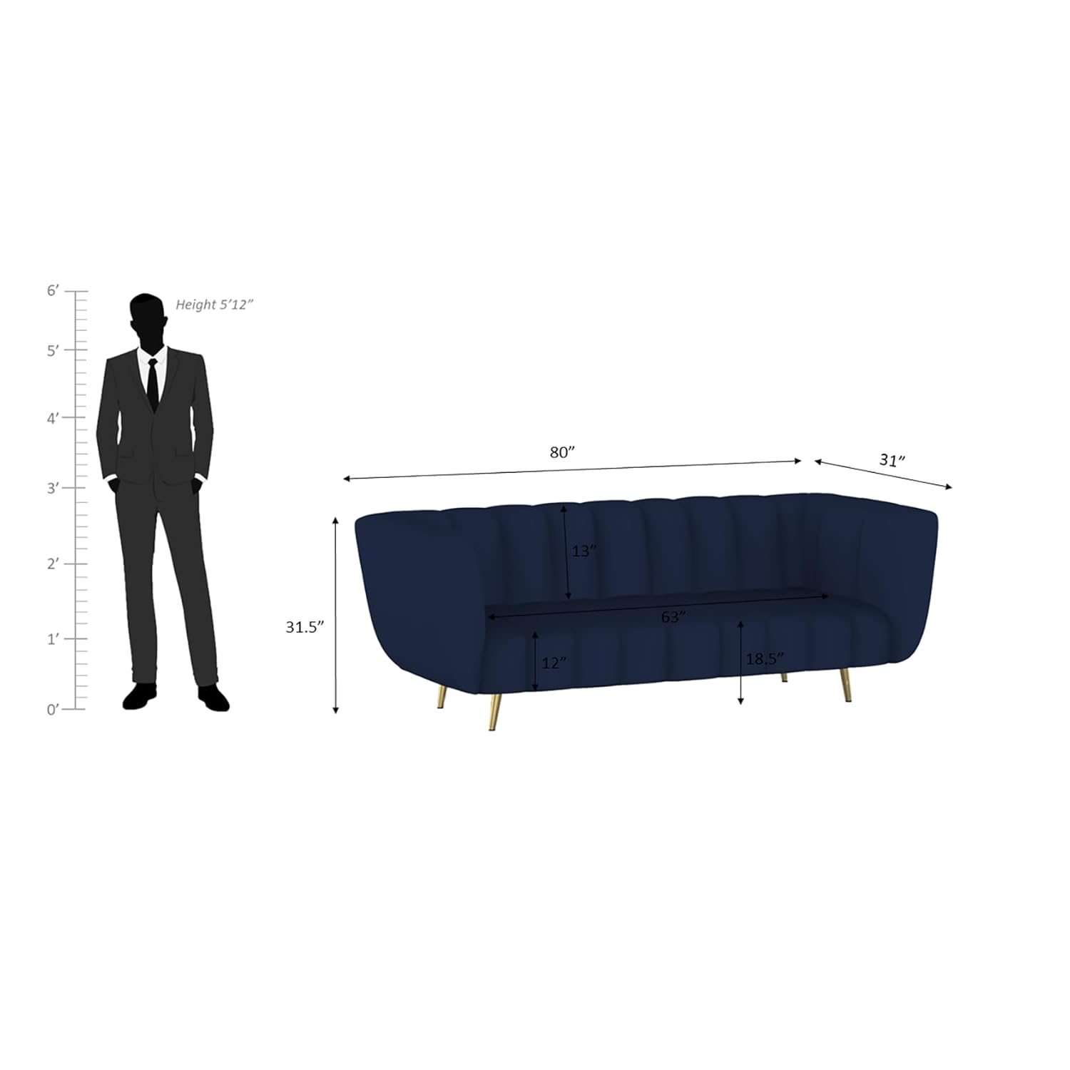 Karin 3 Seater Sofa