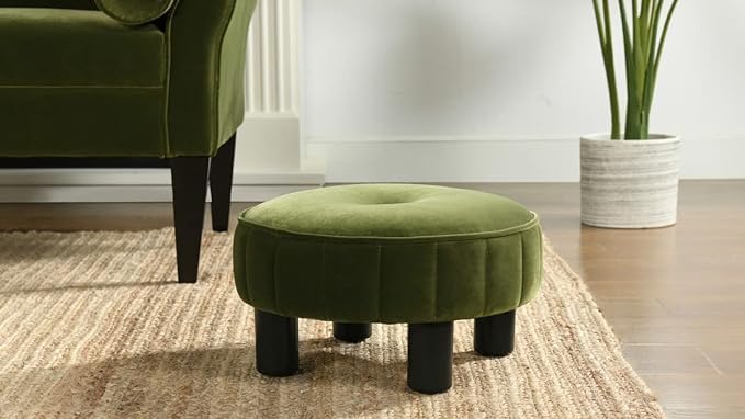 Jessica Velvet Ottoman Stool