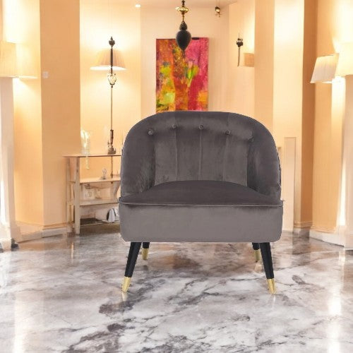 Zita Velvet Accent Chair