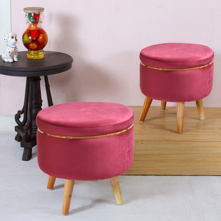 Susan Velvet Ottoman