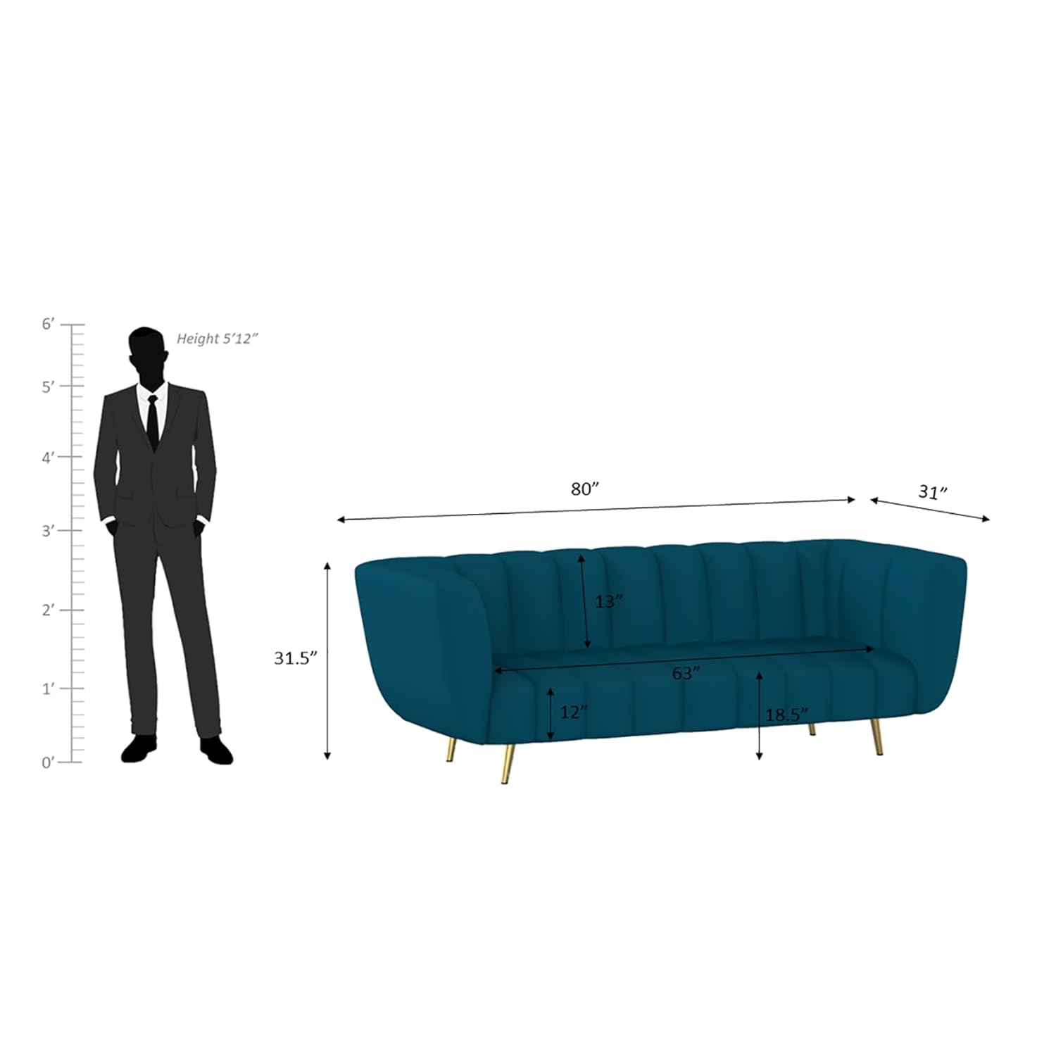 Karin 3 Seater Sofa