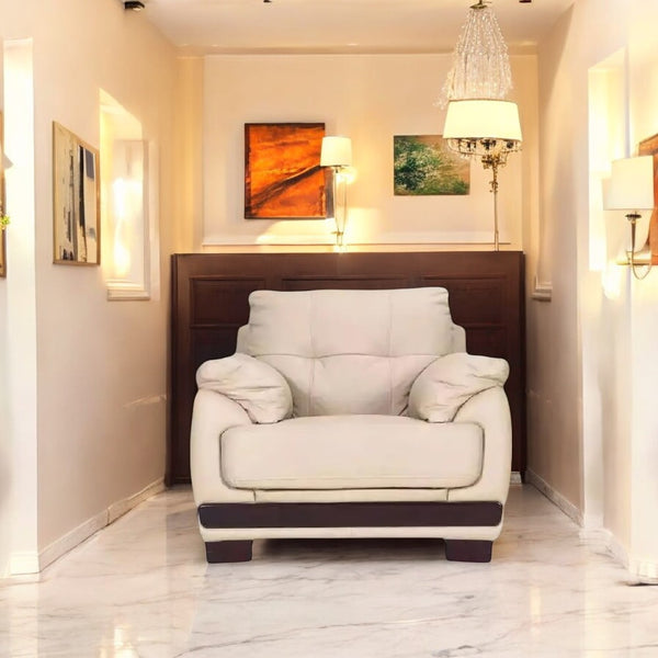 Dakota Beige 1 Seater Sofa