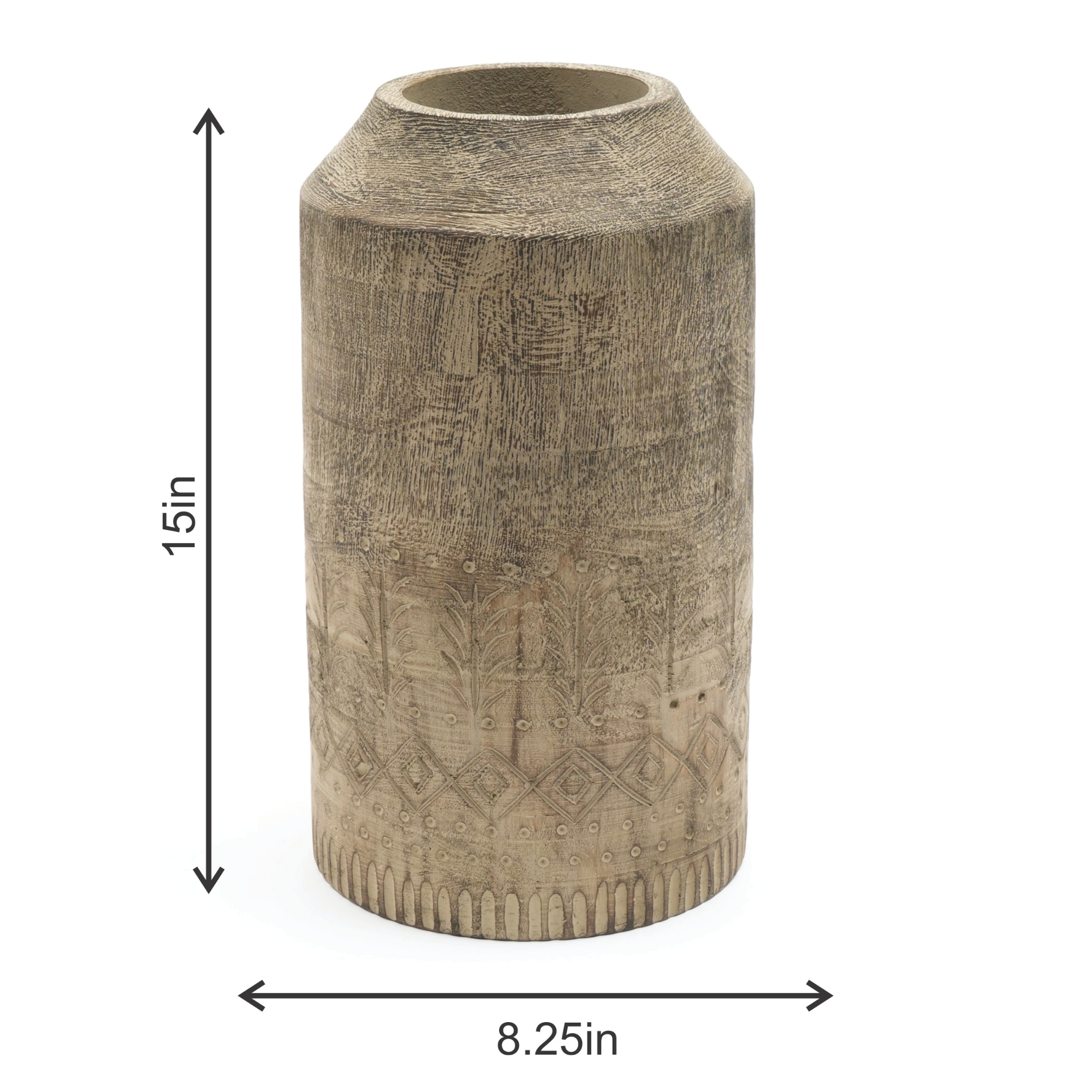 Rooh Handmade Wooden Vase