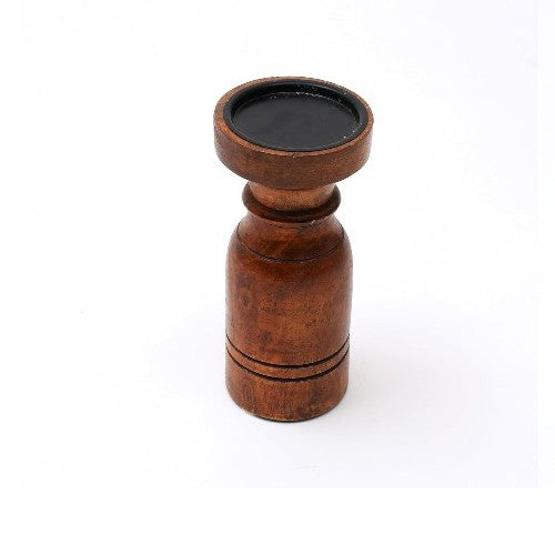Nyla Brown Candle Holders