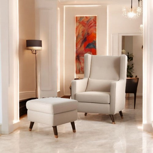 Chiara Lounge Chair with Footrest