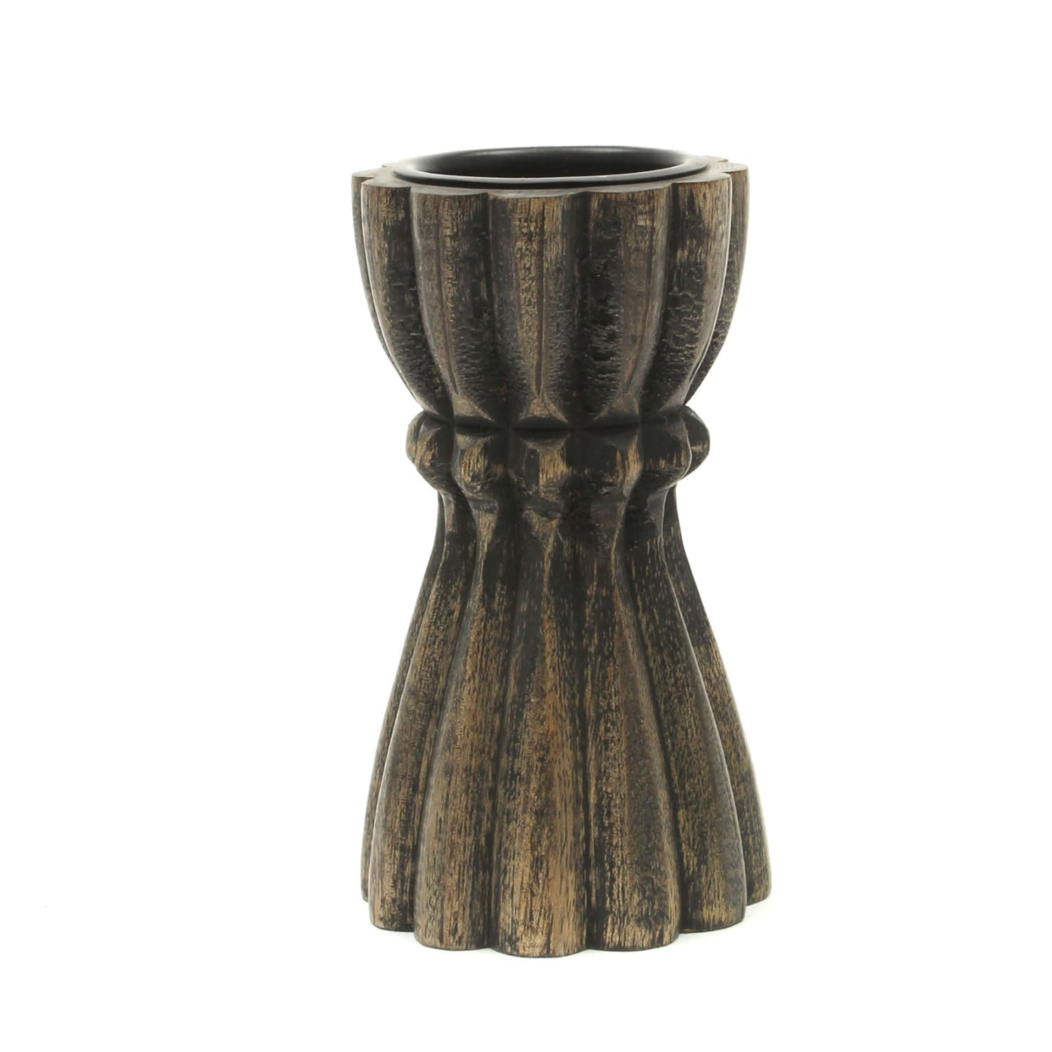 Blanca Candle Holders (Charcoal Black)