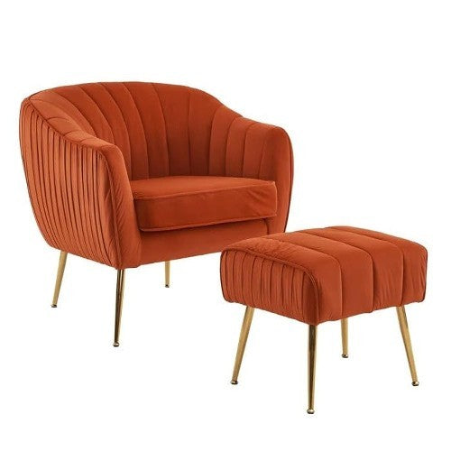 Stafford Accent Chair with Metal Legs