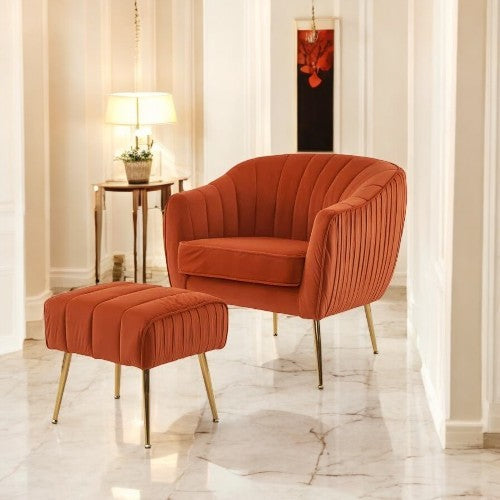 Stafford Accent Chair with Metal Legs