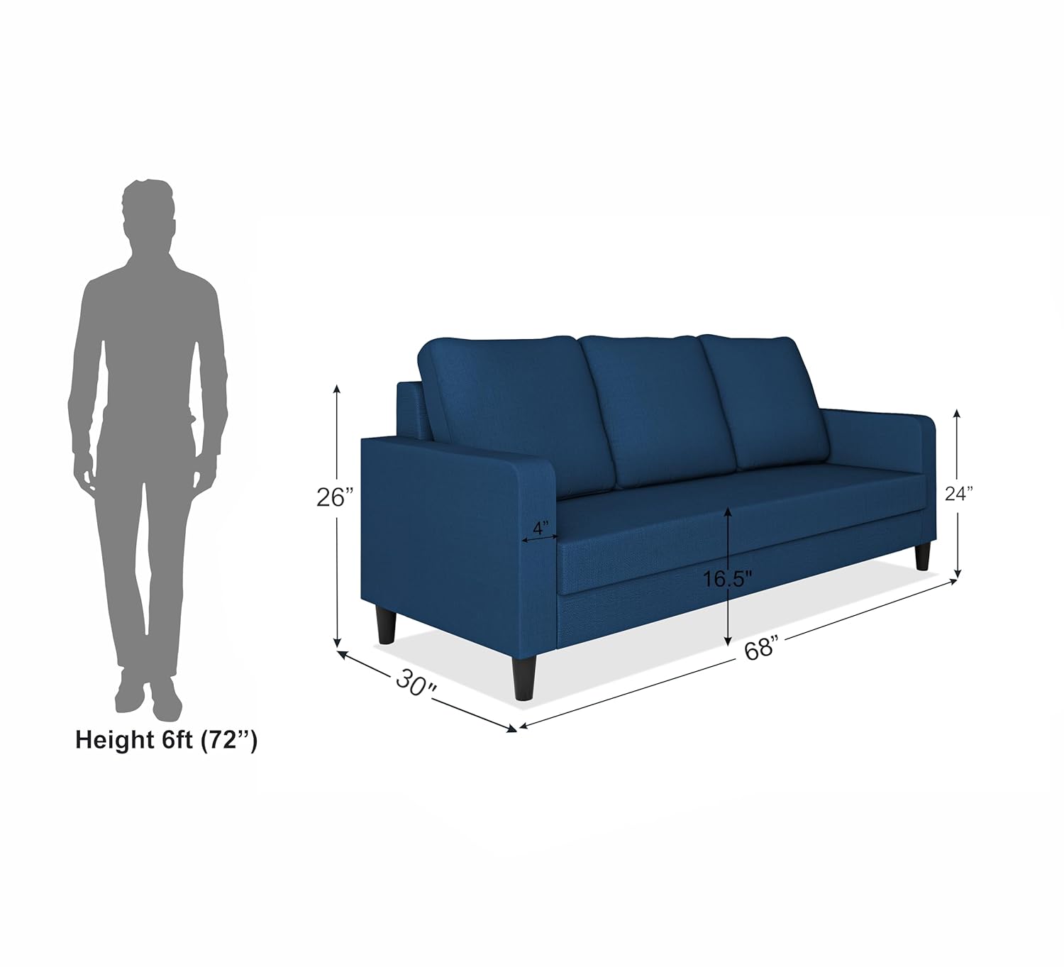 Dorothy 3 Seater Sofa
