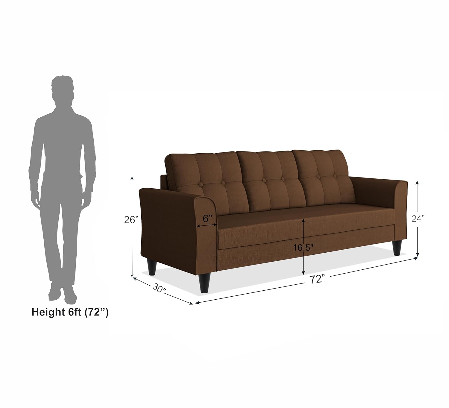 Flavie 3 Seater Sofa