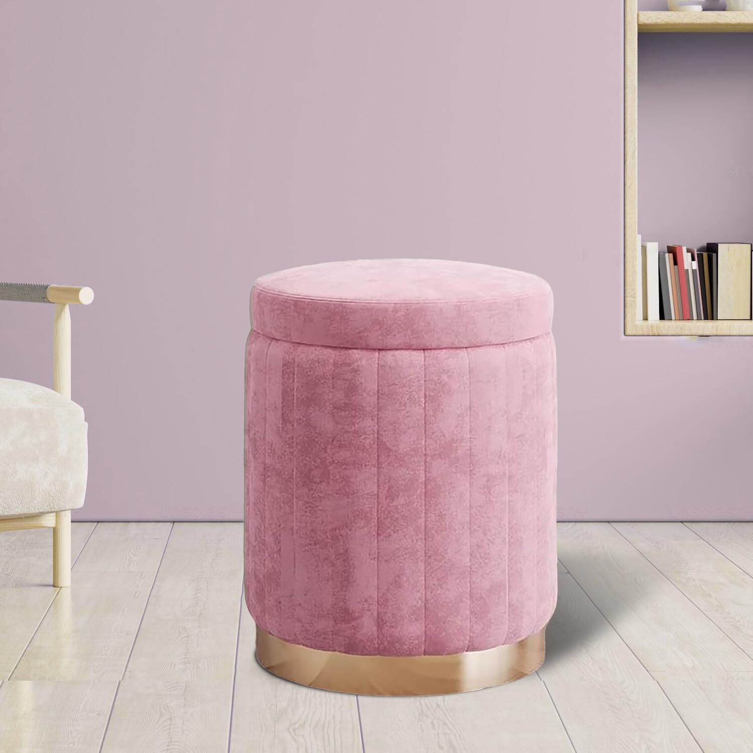 Aria Cozy Velvet Ottoman