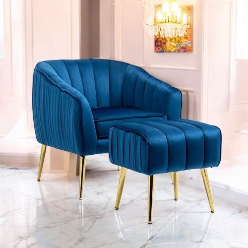 Stafford Accent Chair with Metal Legs