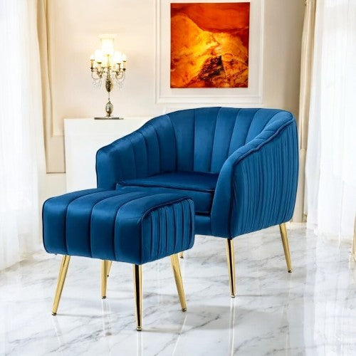 Stafford Accent Chair with Metal Legs