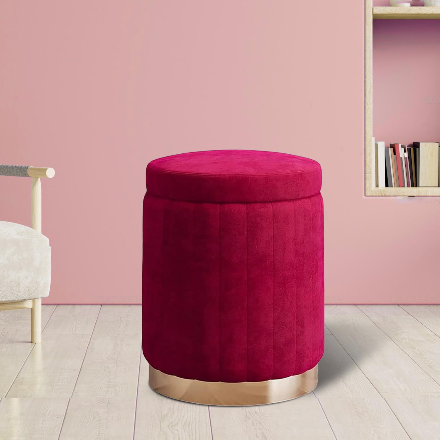 Aria Cozy Velvet Ottoman