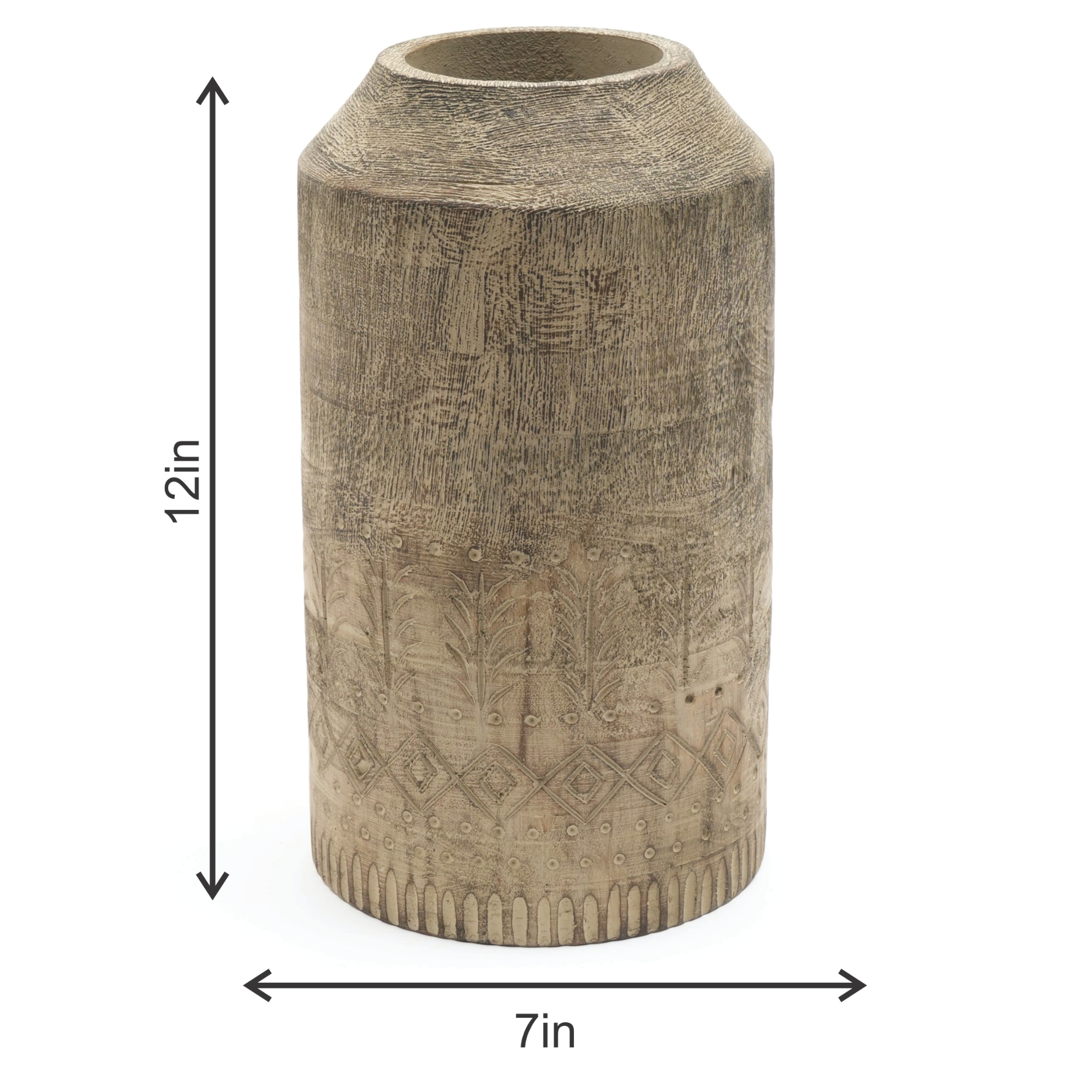 Rooh Handmade Wooden Vase
