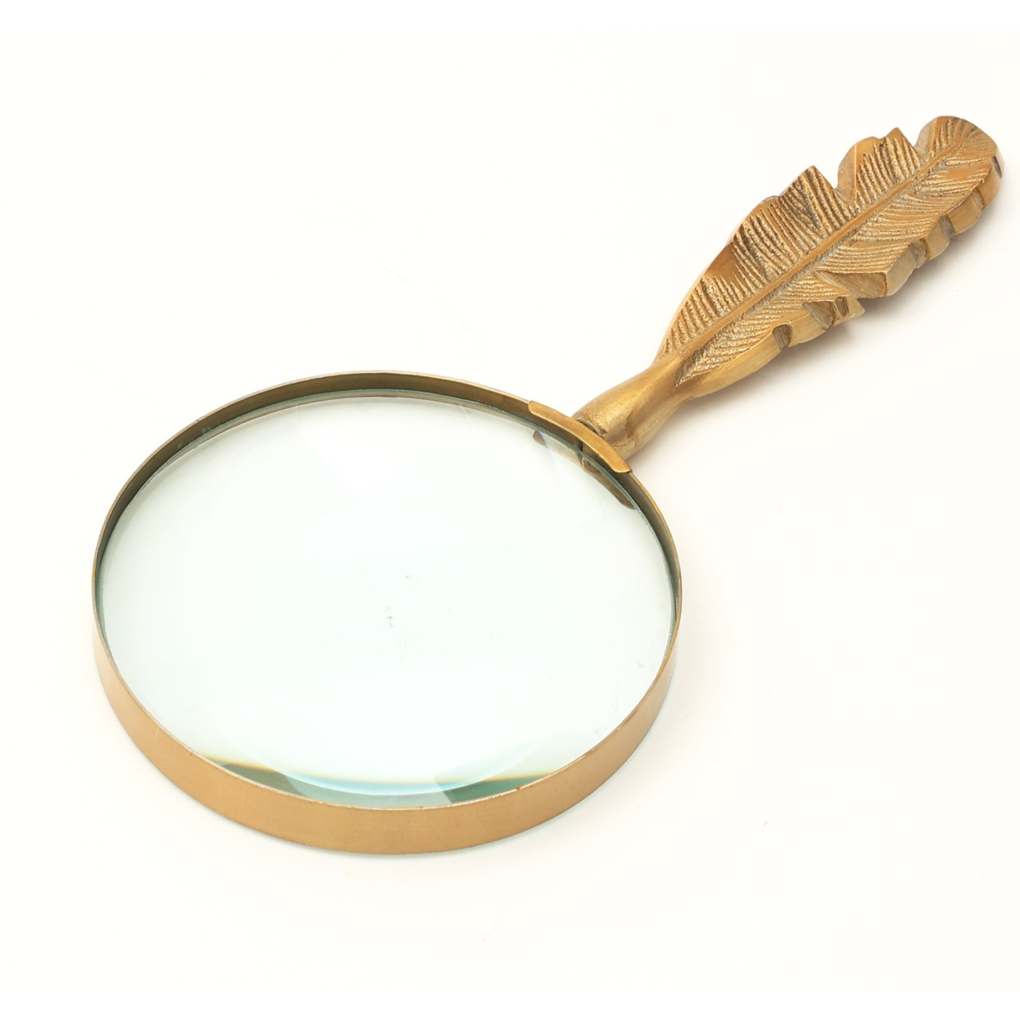 Round Magnifier with clear finish