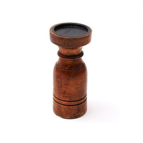 Nyla Brown Candle Holders