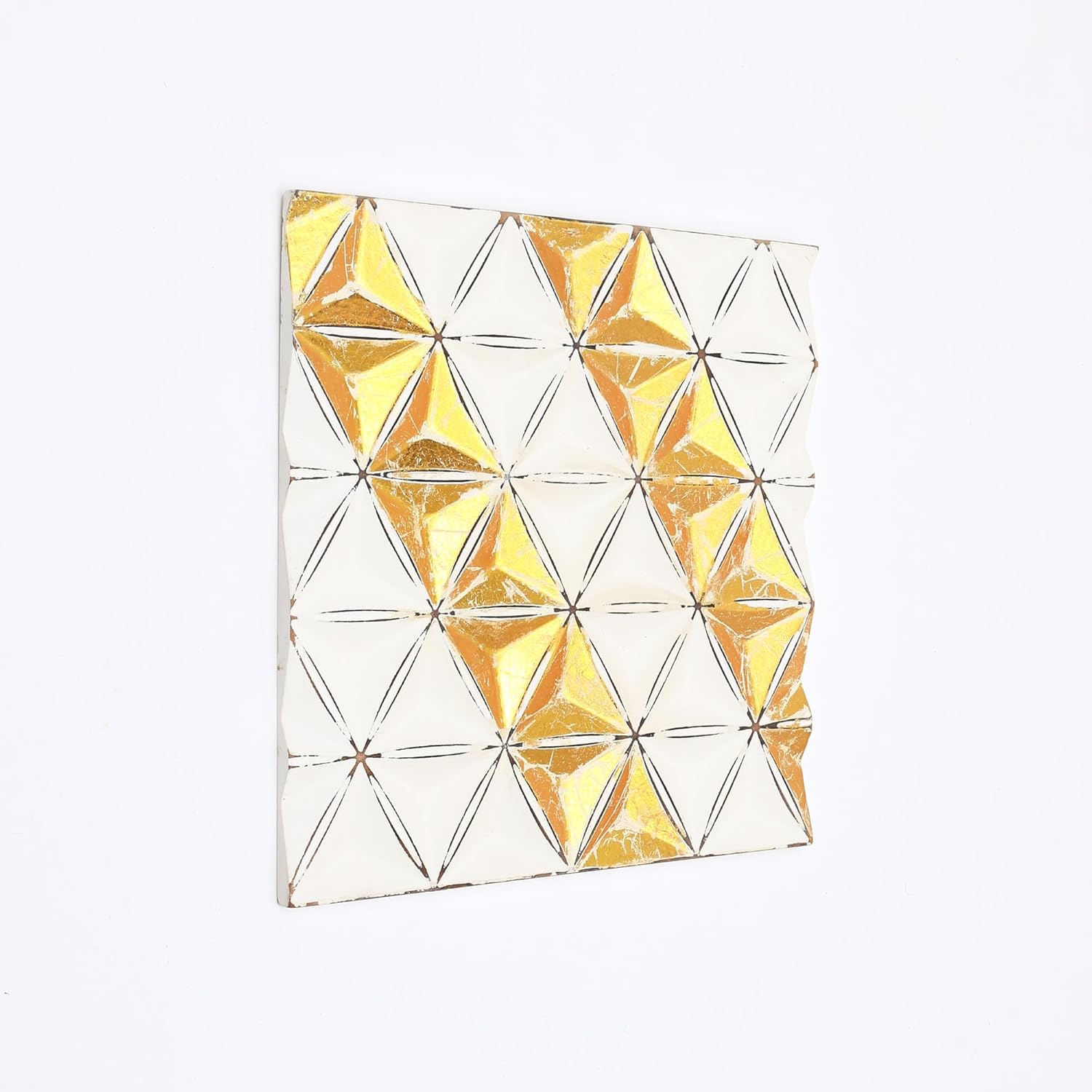 Zion Diamond Flower Carved Wall Panel