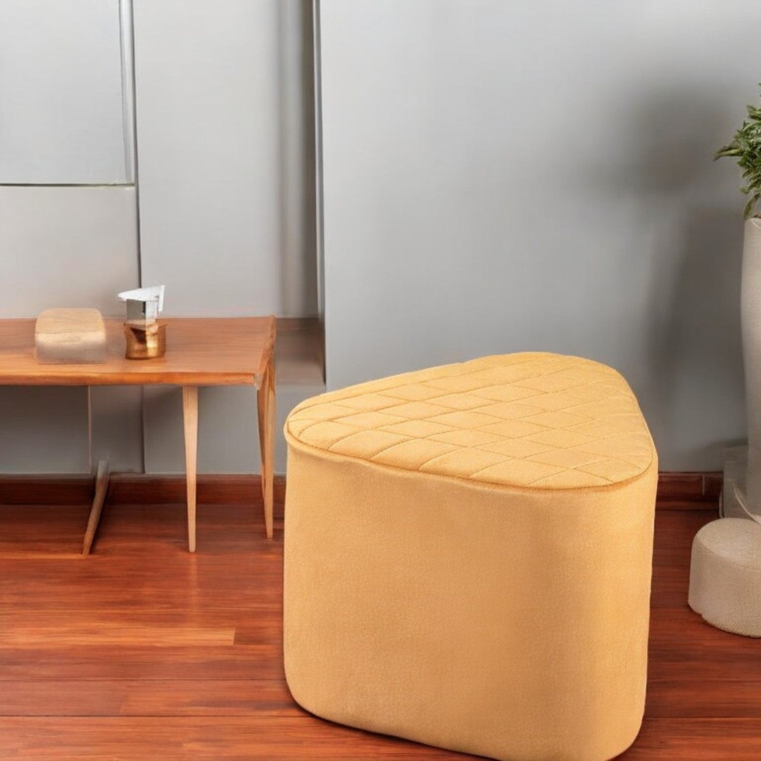 Kevin Velvet Ottoman