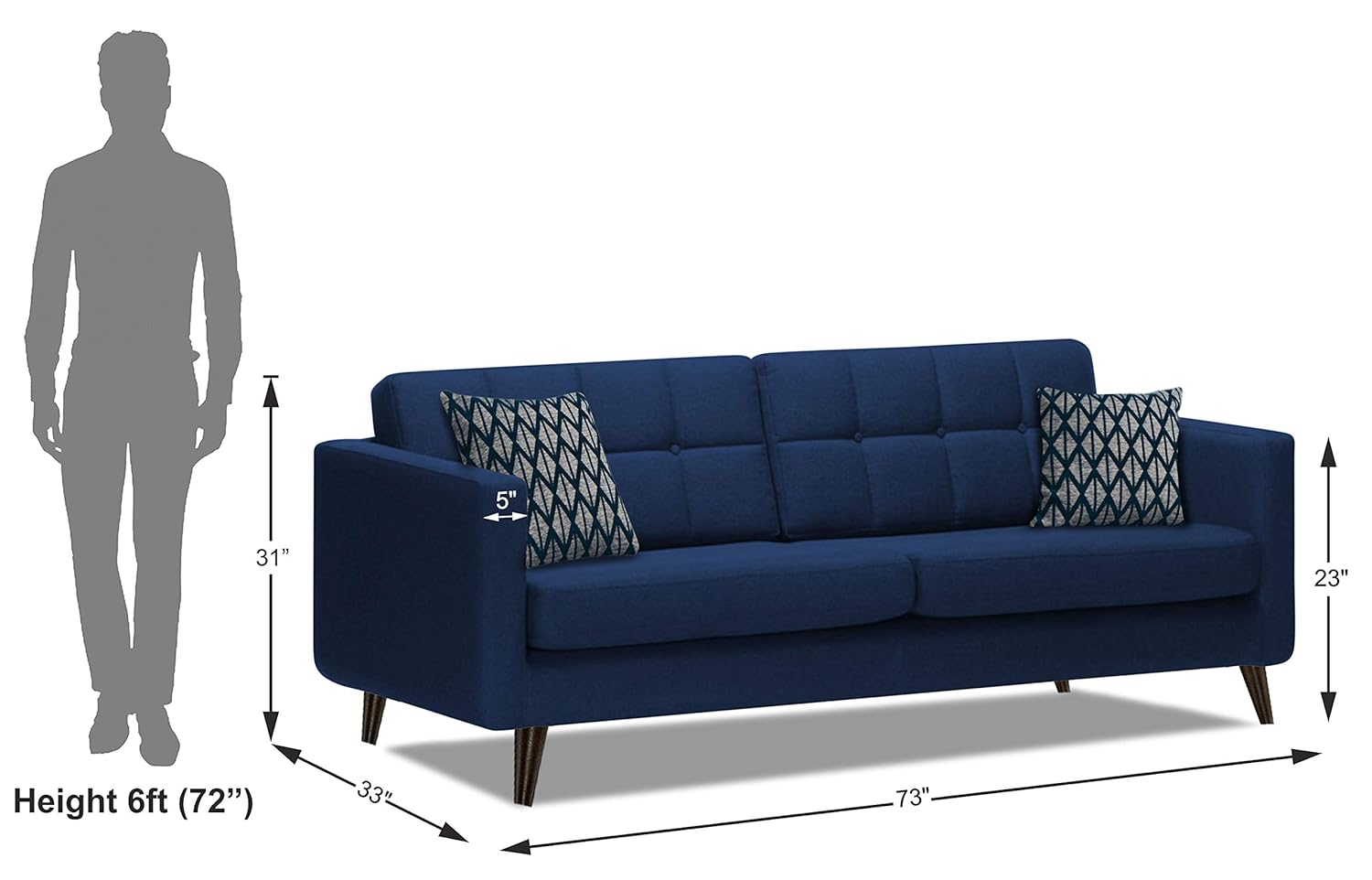 Dolphine 3 Seater Sofa