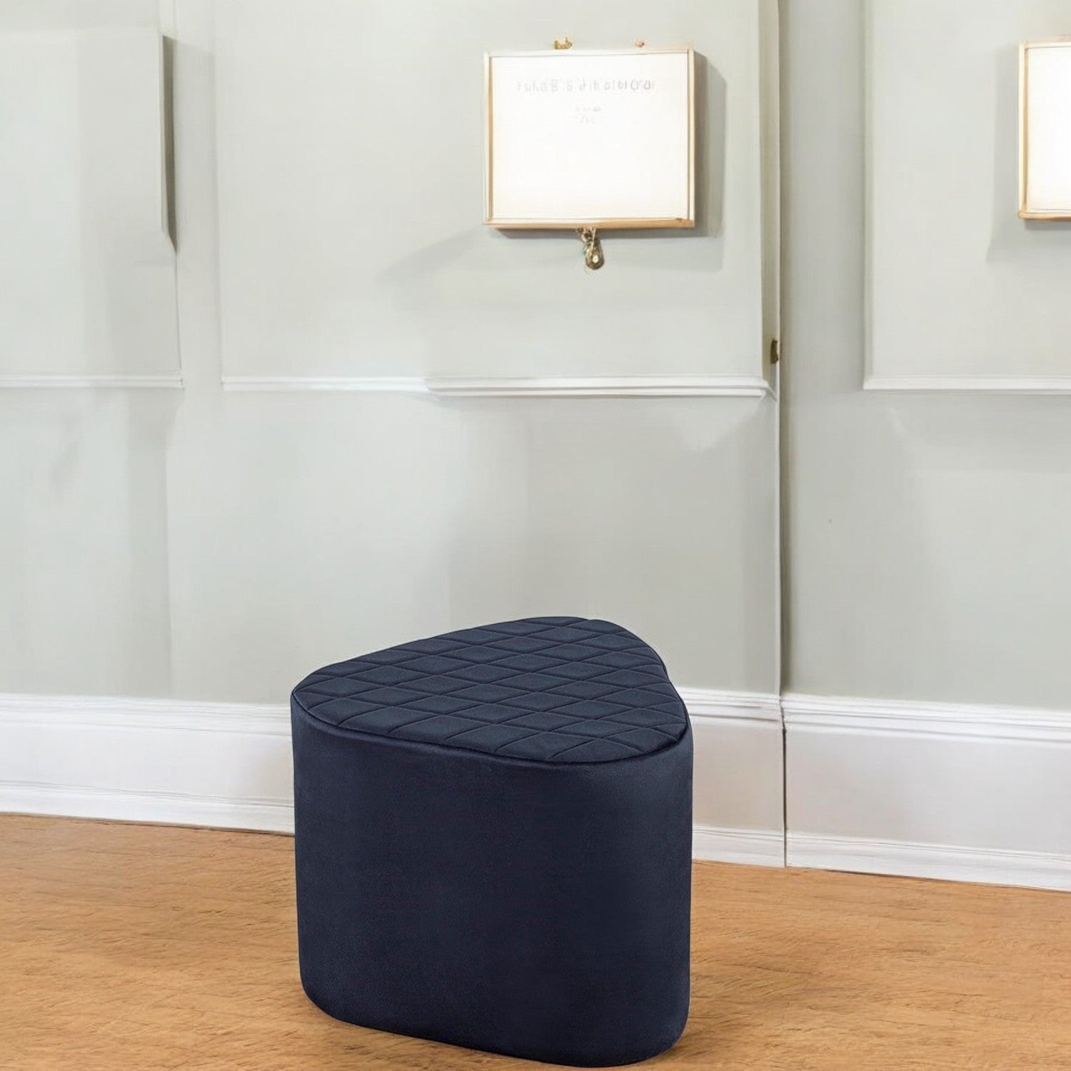 Kevin Velvet Ottoman