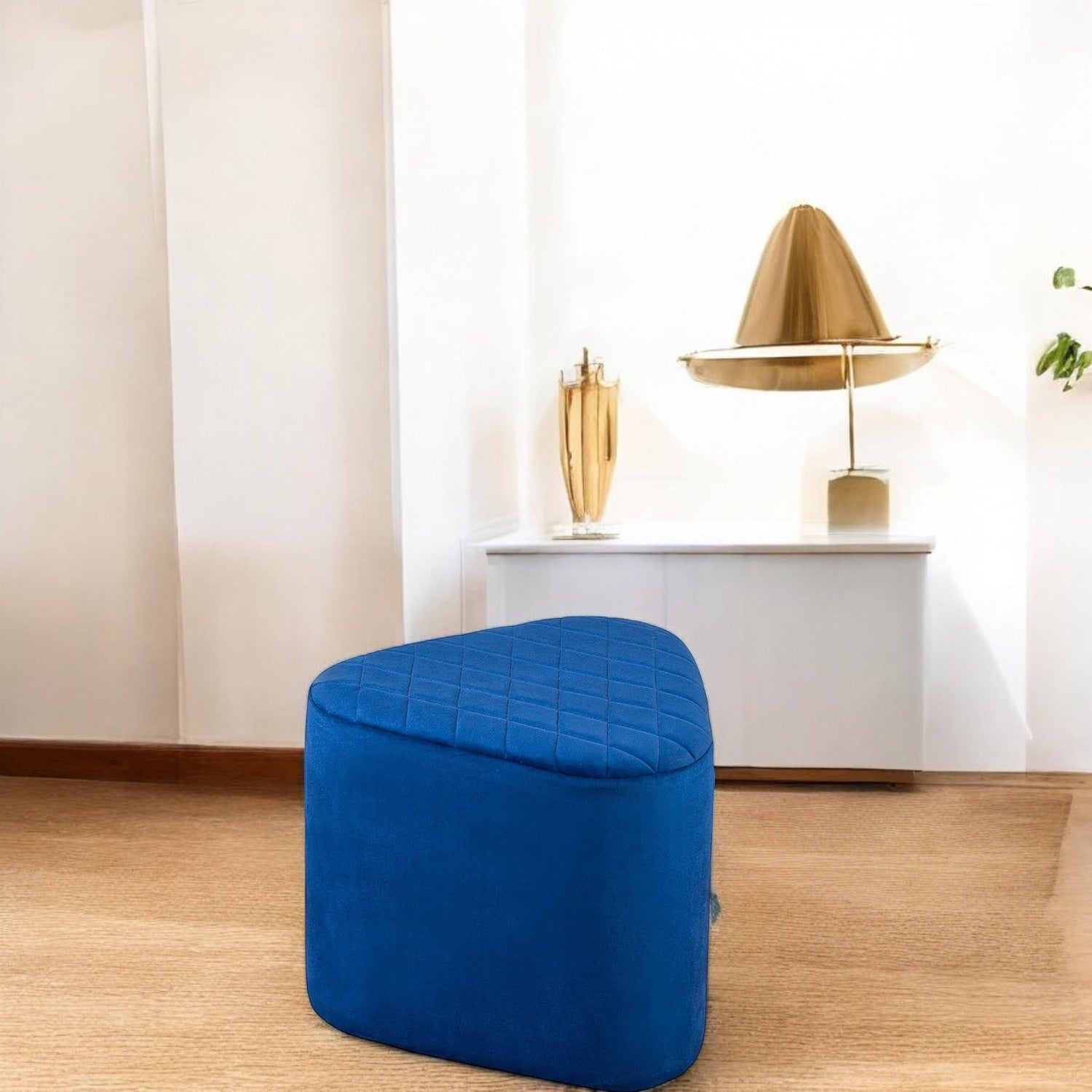 Kevin Velvet Ottoman