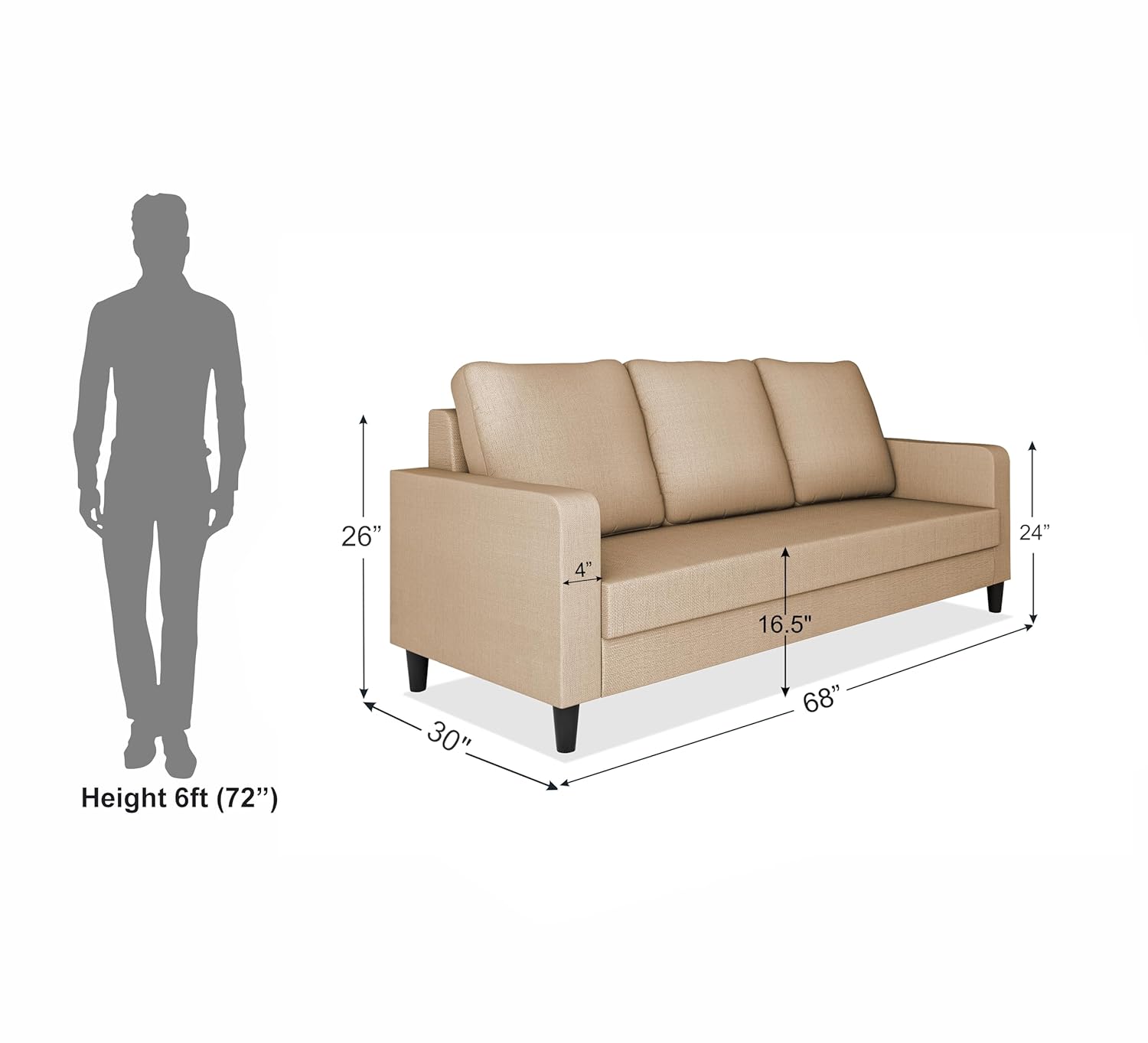 Dorothy 3 Seater Sofa