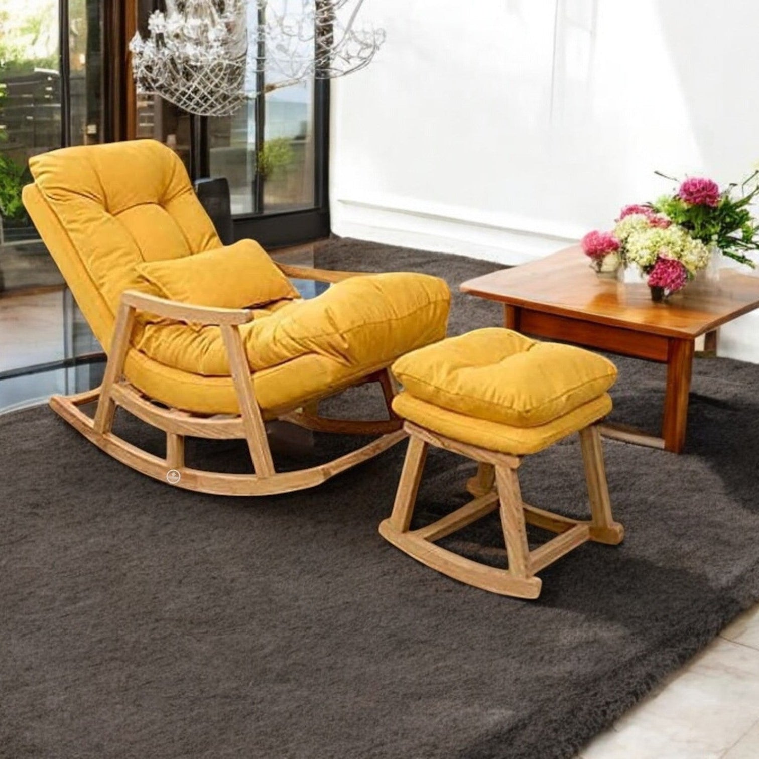 Aiden Wooden Rocking Chair