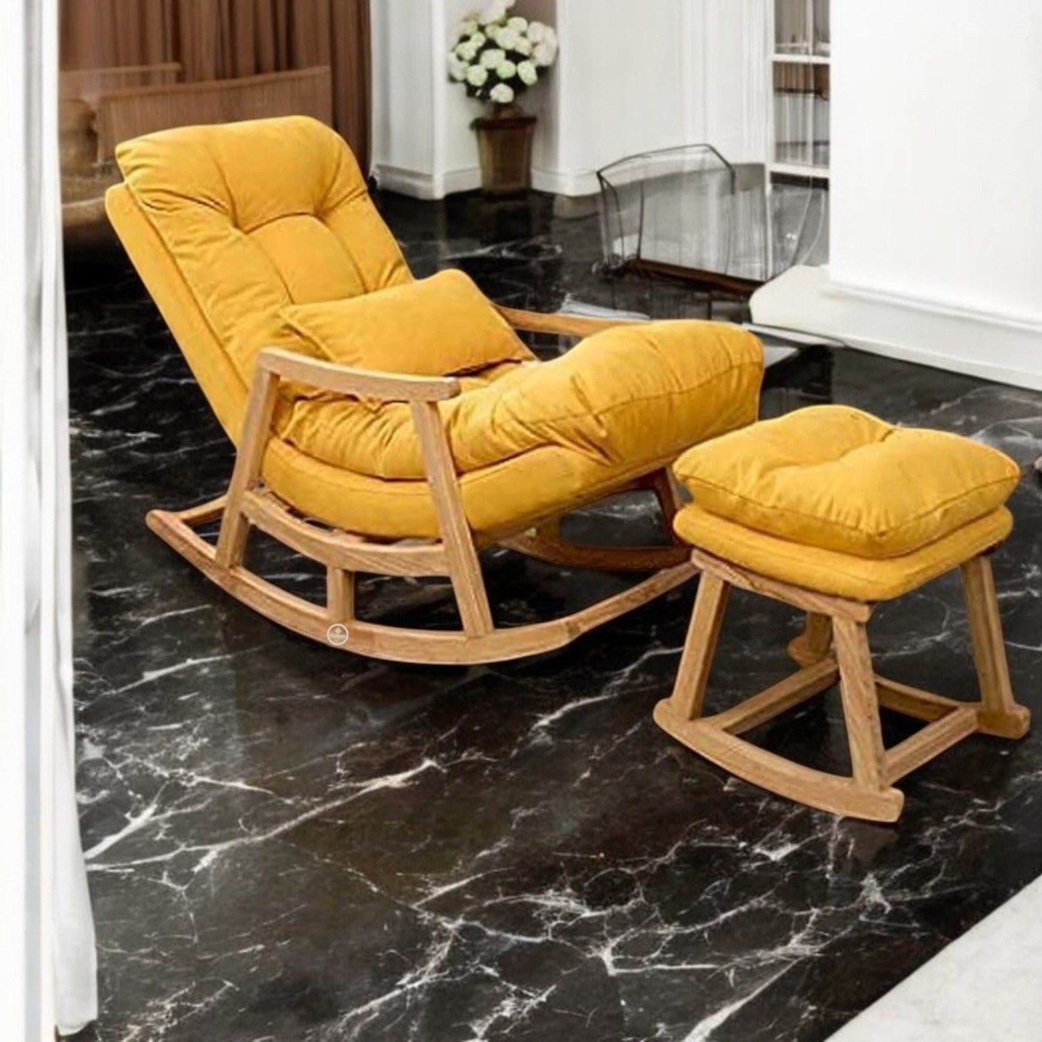 Aiden Wooden Rocking Chair