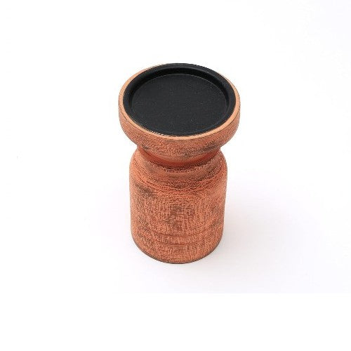 Nyla Brown Candle Holders