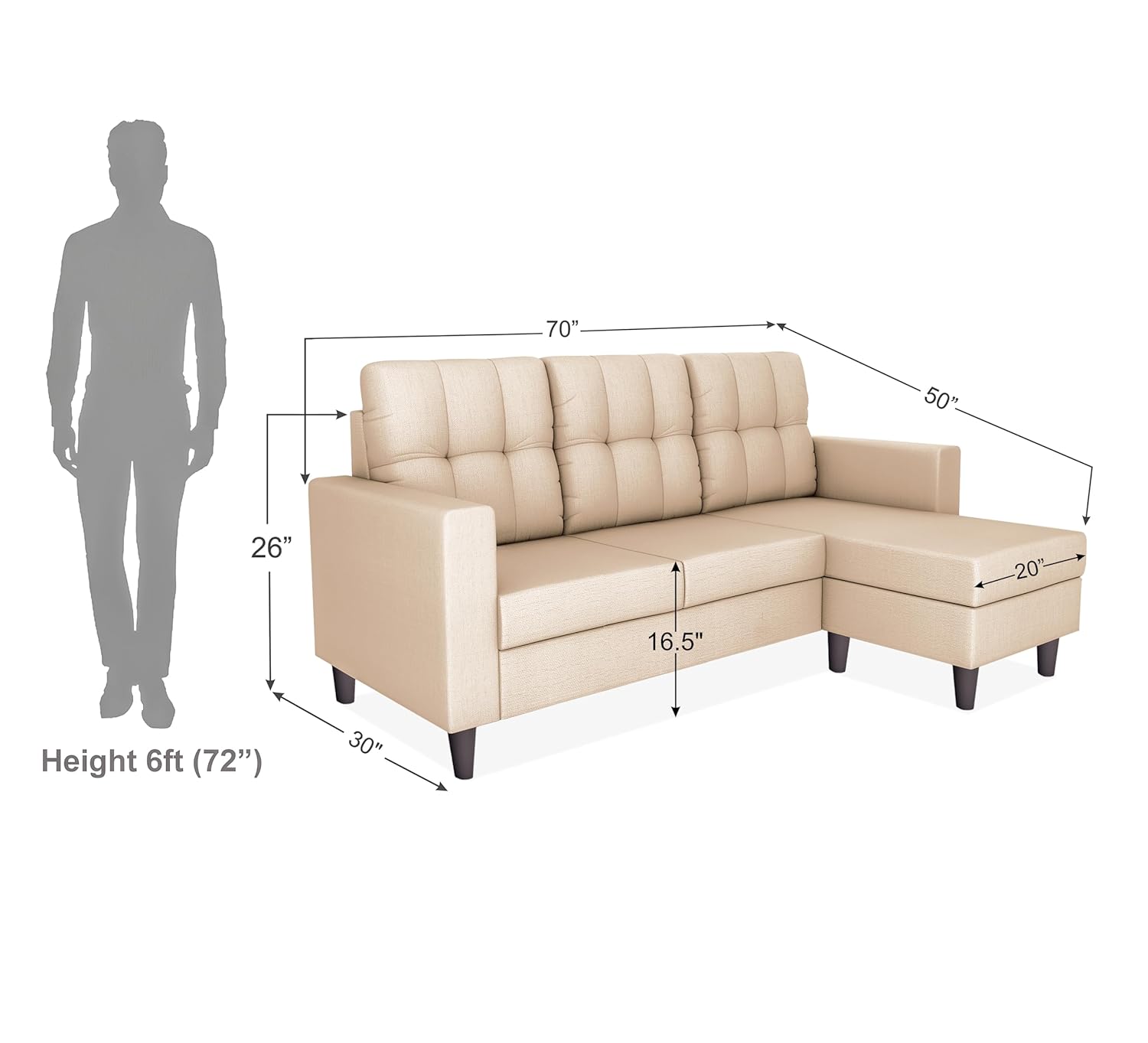 Arliana L-Shape Sofa