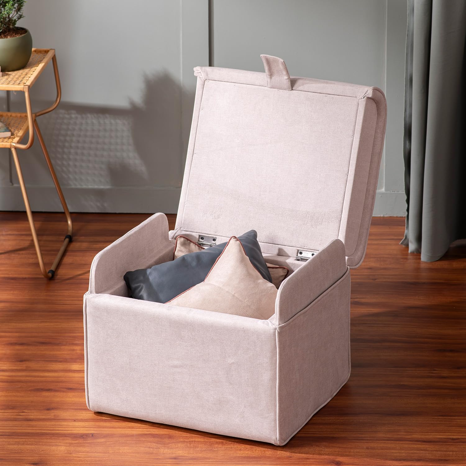 Hazel Versatile Velvet Ottoman